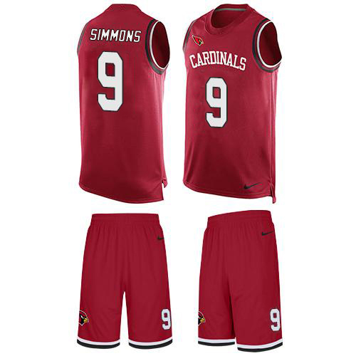 Cardinals #9 Isaiah Simmons Red Team Color Men's Stitched Limited Tank Top Suit Jersey