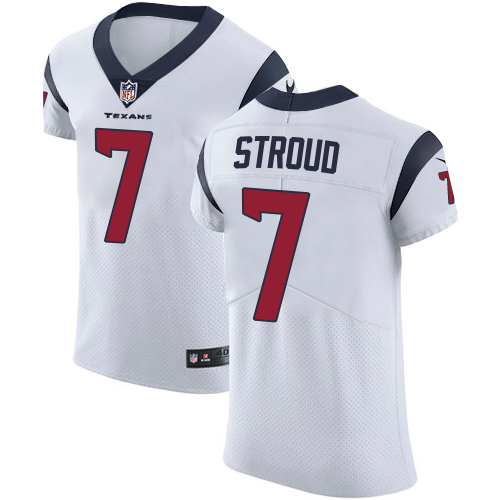 Texans #7 C.J. Stroud White Men's Stitched New Elite Jersey