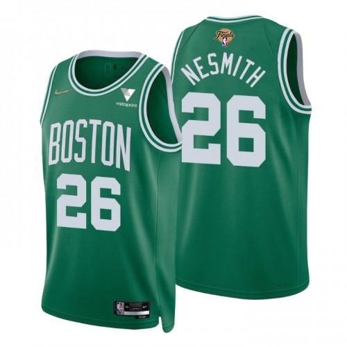 Boston Boston Celtics #26 Aaron Nesmith Green Mens 2022 Finals 75th Anniversary Diamond Icon Edition Swingman Jersey Mens