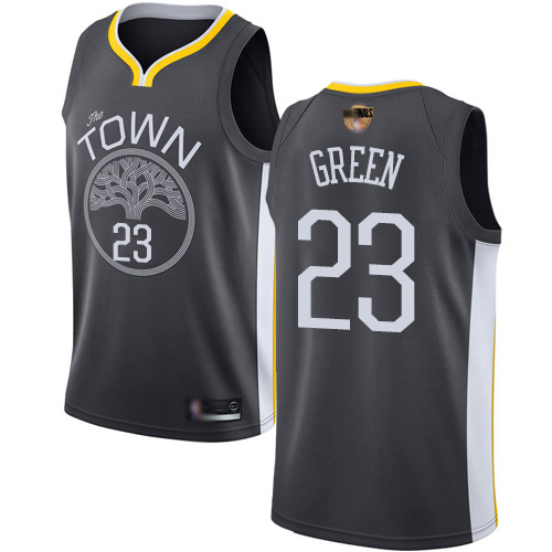 Golden State Warriors #23 Draymond Green Black 2019 Finals Bound Youth Swingman Statement Edition Jersey Youth