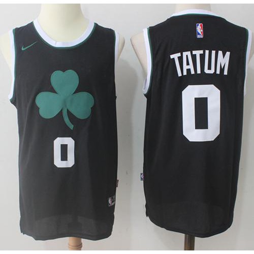 Boston Celtics #0 Jayson Tatum Black Fashion Swingman Jersey Mens