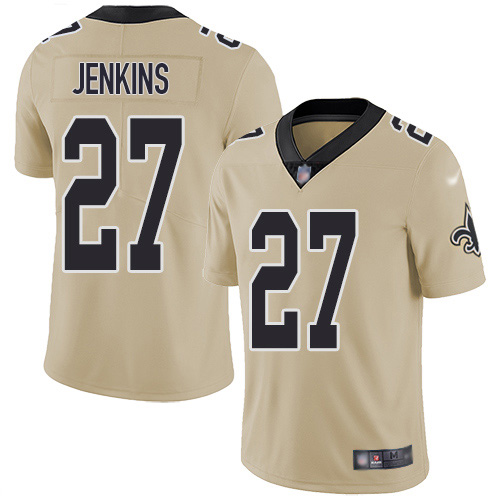 New Orleans Saints #27 Malcolm Jenkins Gold Youth Stitched Limited Inverted Legend Jersey Youth