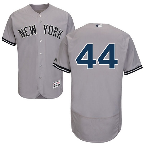 New York Yankees #44 Reggie Jackson Grey Flexbase Authentic Collection Stitched Jersey Men's