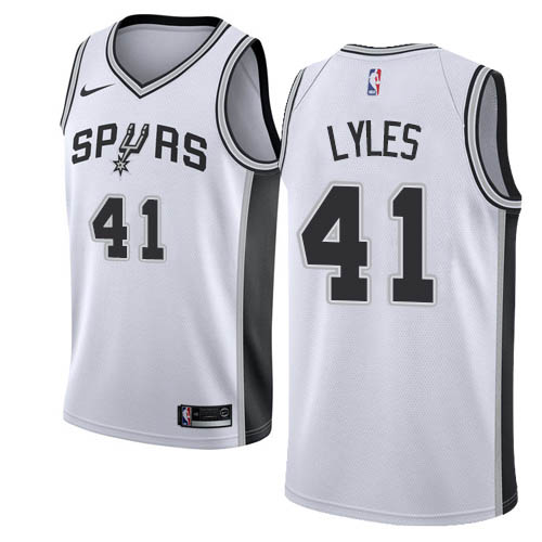 San Antonio Spurs #41 Trey Lyles White Womens Swingman Association Edition Jersey Womens