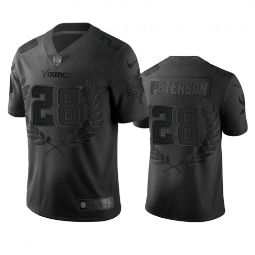 Minnesota Minnesota Vikings #28 Adrian Peterson Men's Black MVP Limited Edition Jersey Men's