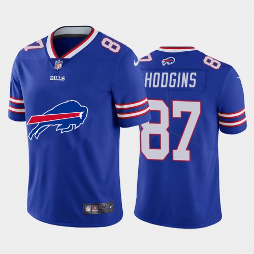 Buffalo Buffalo Bills #87 Isaiah Hodgins Royal Blue Men's Big Team Logo Vapor Limited Jersey Men's
