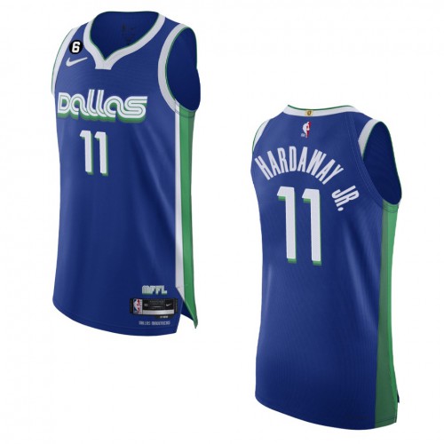 Dallas Dallas Mavericks #11 Tim Hardaway Jr. Blue 2022-23 Authentic Jersey - City Edition Mens