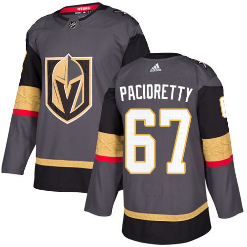 Adidas Golden Vegas Golden Knights #67 Max Pacioretty Grey Home Authentic Stitched Youth Jersey Youth
