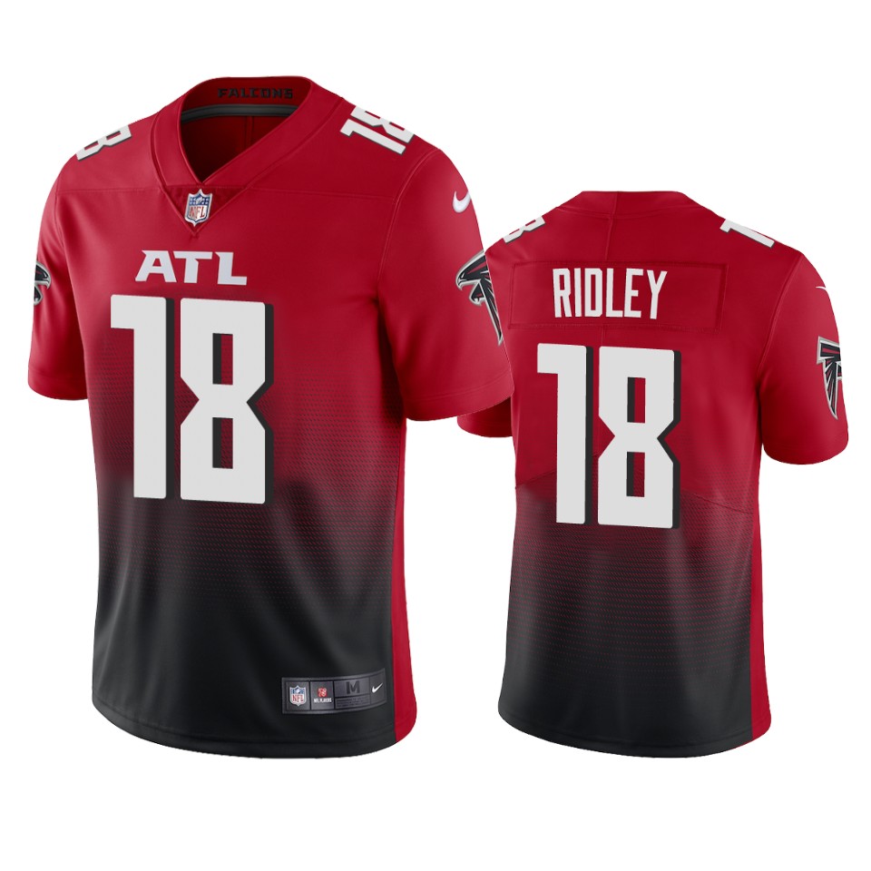 Women Atlanta Falcons #18 Calvin Ridley Red 2nd Alternate 2020 Vapor Untouchable Limited Jersey