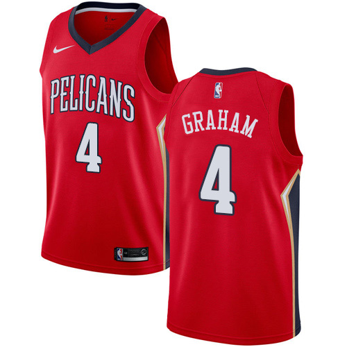 New Orleans Pelicans #4 Devonte Graham Red Youth Swingman Statement Edition Jersey Youth