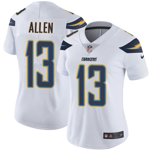 Chargers #13 Keenan Allen White Women's Stitched Vapor Untouchable Limited Jersey