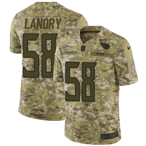 Tennessee Titans #58 Harold Landry Camo Men's Stitched Limited 2018 Salute To Service Jersey Men's