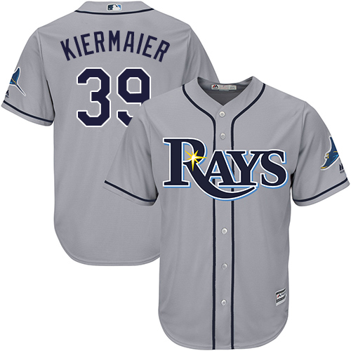 Tampa Bay Rays #39 Kevin Kiermaier Grey Cool Base Stitched Youth Jersey Youth