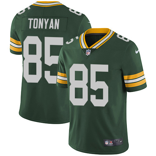 Green Bay Packers #85 Robert Tonyan Green Team Color Youth Stitched Vapor Untouchable Limited Jersey Youth