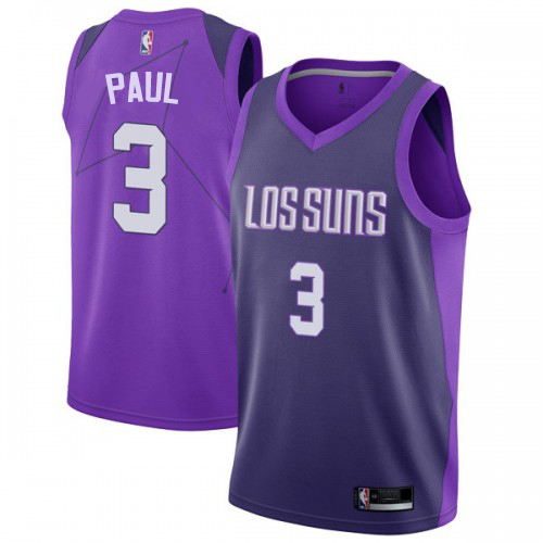 Phoenix Suns #3 Chris Paul Purple Youth Swingman City Edition Jersey Youth
