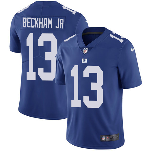 New York Giants #13 Odell Beckham Jr Royal Blue Team Color Youth Stitched Vapor Untouchable Limited Jersey Youth