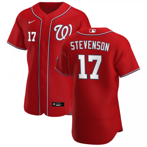 Washington Washington Nationals #17 Andrew Stevenson Men's Red Alternate 2020 Authentic Player Jersey Men's