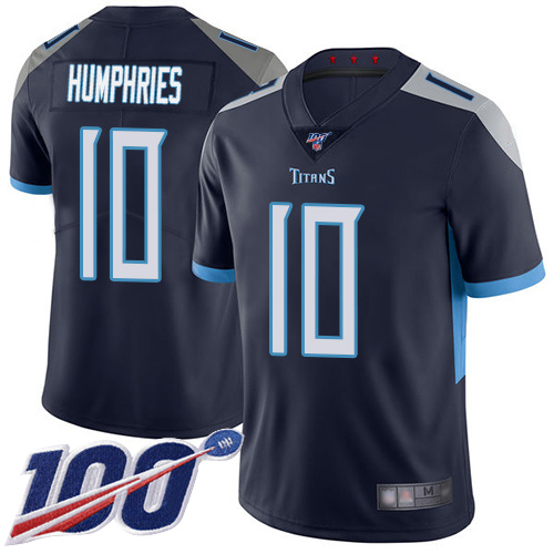 Tennessee Titans #10 Adam Humphries Navy Blue Team Color Men's Stitched 100th Season Vapor Limited Jersey Men's