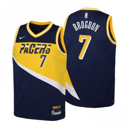 Indiana Indiana Pacers #7 Malcolm Brogdon Youth Navy 2021/22 Swingman Jersey - City Edition Youth