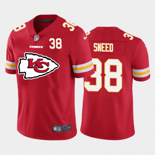 Kansas City Kansas City Chiefs #38 Chris Lammons Red Men's Big Team Logo Player Vapor Limited Jersey Men's