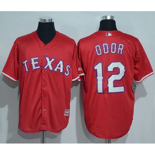 Texas Rangers #12 Rougned Odor Red New Cool Base Stitched Jersey Men's