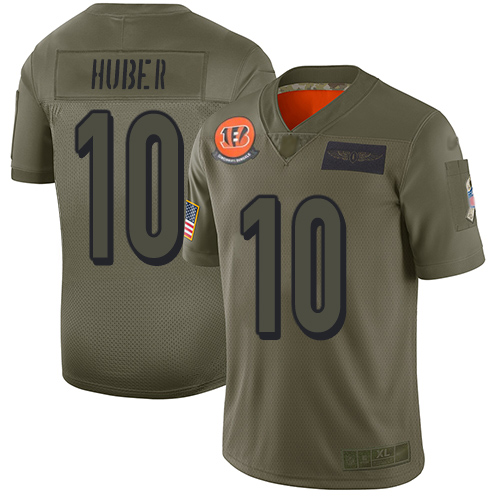 Cincinnati Bengals #10 Kevin Huber Camo Men's Stitched Limited 2019 Salute To Service Jersey Men's