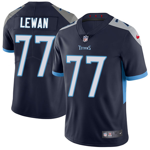 Tennessee Titans #77 Taylor Lewan Navy Blue Team Color Youth Stitched Vapor Untouchable Limited Jersey Youth