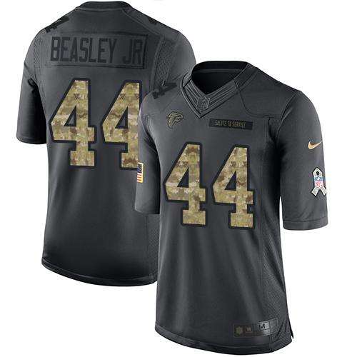 Atlanta Falcons #44 Vic Beasley Jr Black Youth Stitched Limited 2016 Salute to Service Jersey Youth