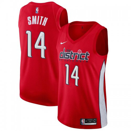 Washington Wizards #14 Ish Smith Red Youth Swingman Earned Edition Jersey Youth