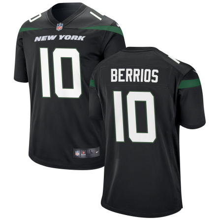 Men's Youth Women's New York Jets #10 Braxton Berrios 2022 Black Vapor Untouchable Limited Stitched Jersey