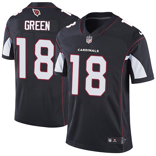 Arizona Cardinals #18 A.J. Green Black Alternate Men's Stitched Vapor Untouchable Limited Jersey Men's