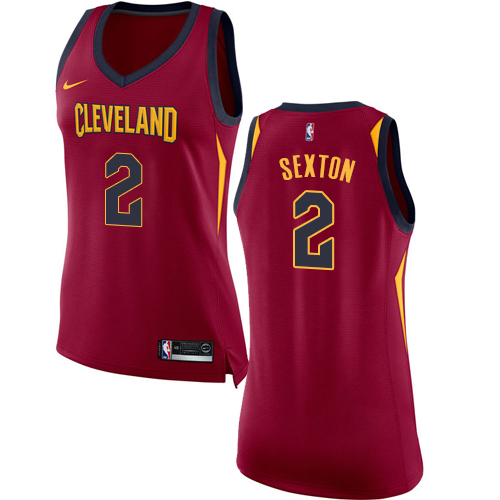 Cleveland Cavaliers #2 Collin Sexton Red Womens Swingman Icon Edition Jersey Womens