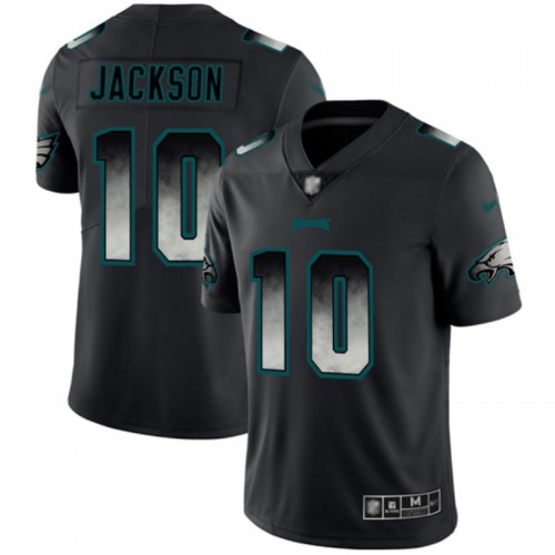 Philadelphia Eagles #10 DeSean Jackson Black Men's Stitched Vapor Untouchable Limited Smoke Fashion Jersey Men's