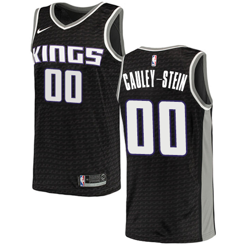 Sacramento Kings #00 Willie Cauley-Stein Black Swingman Statement Edition Jersey Mens