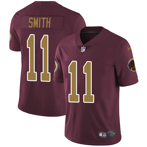 Washington Commanders #11 Alex Smith Burgundy Red Alternate Men's Stitched Vapor Untouchable Limited Jersey Men's