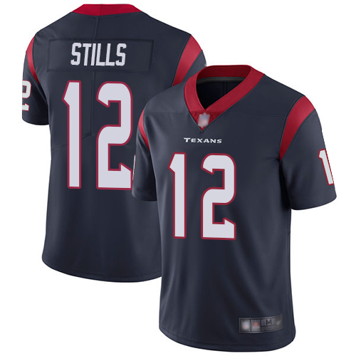 Houston Texans #12 Kenny Stills Navy Blue Team Color Men's Stitched Vapor Untouchable Limited Jersey Men's