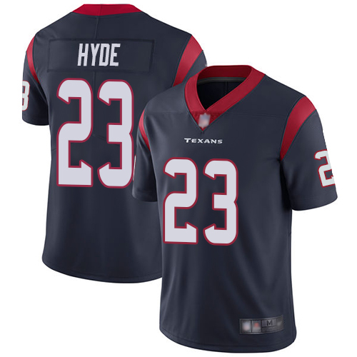 Houston Texans #23 Carlos Hyde Navy Blue Team Color Men's Stitched Vapor Untouchable Limited Jersey Men's