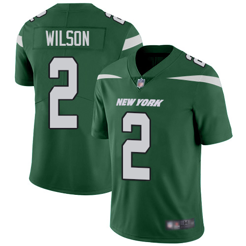 Jets #2 Zach Wilson Green Team Color Men's Stitched Vapor Untouchable Limited Jersey