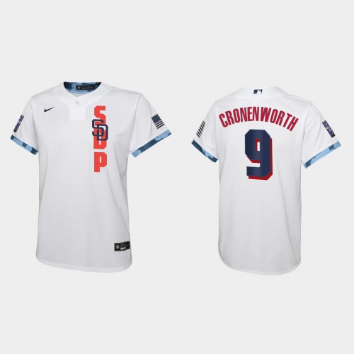 San Diego San Diego Padres #9 Jake Cronenworth Youth 2021 All Star Game White Jersey Youth