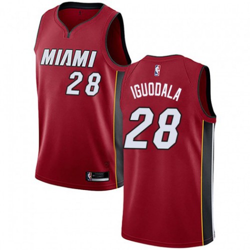Miami Heat #28 Andre Iguodala Red Womens Swingman Statement Edition Jersey Womens