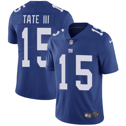 New York Giants #15 Golden Tate Royal Blue Team Color Men's Stitched Vapor Untouchable Limited Jersey Men's