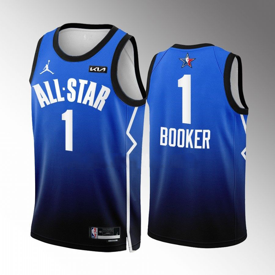 Phoenix Suns #1 Devin Booker Blue 2023 All-Star Game Jersey