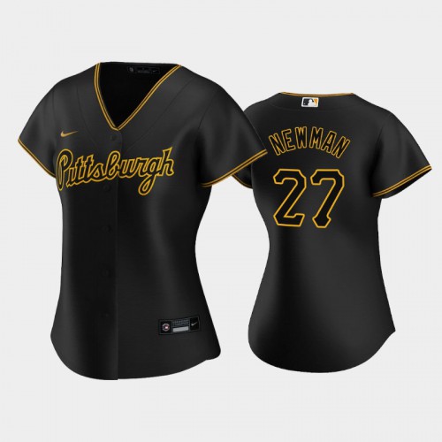 Pittsburgh Pittsburgh Pirates #27 Kevin Newman Game Women's Alternate Jersey - Black Womens