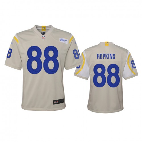 Los Angeles Los Angeles Rams #88 Brycen Hopkins Youth Game Jersey - Bone Youth
