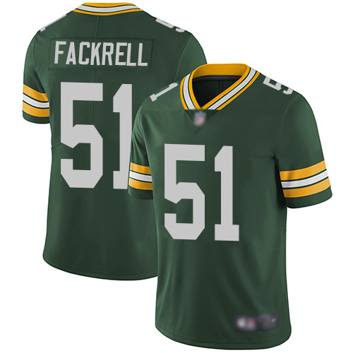 Green Bay Packers #51 Kyler Fackrell Green Team Color Men's Stitched Vapor Untouchable Limited Jersey Men's