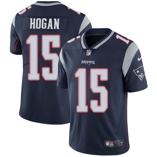 New England Patriots #15 Chris Hogan Navy Blue Team Color Men's Stitched Vapor Untouchable Limited Jersey Men's