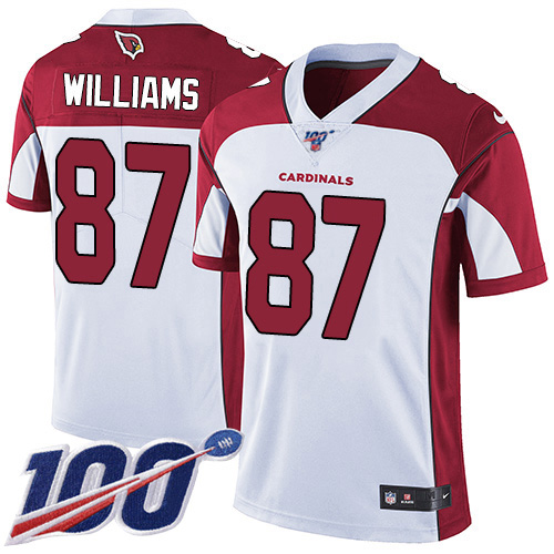 Arizona Cardinals #87 Maxx Williams White Men's Stitched 100th Season Vapor Limited Jersey Men's