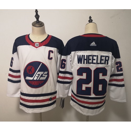 Adidas Winnipeg Jets #26 Blake Wheeler White Third Stitched Jersey Men's
