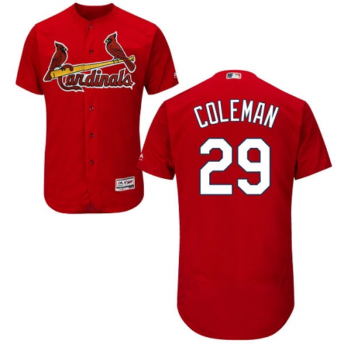 St.Louis Cardinals #29 Vince Coleman Red Flexbase Authentic Collection Stitched Jersey Men's
