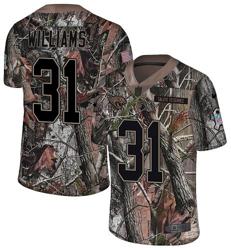 Jaguars #31 Darious Williams Camo Youth Stitched Limited Rush Realtree Jersey